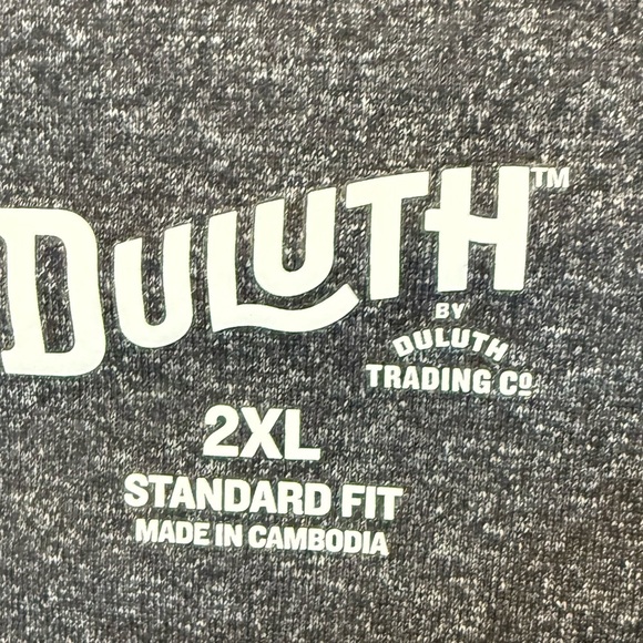 Duluth Trading Co Men Standard Fit Long Sleeve Henley Shirt Dark Gray Size XL - Picture 4 of 5